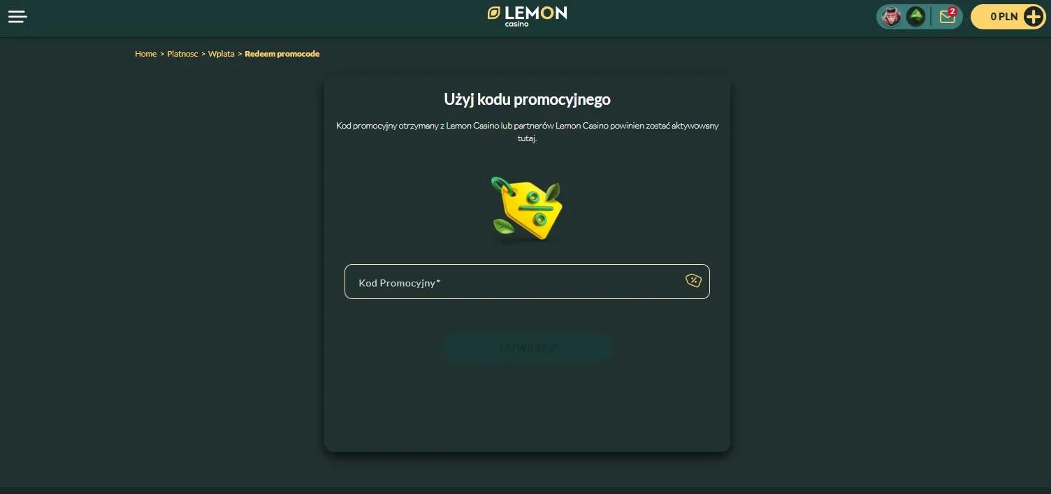 Lemon Casino kod promocyjny – jak działają kody i bonusy w praktyce